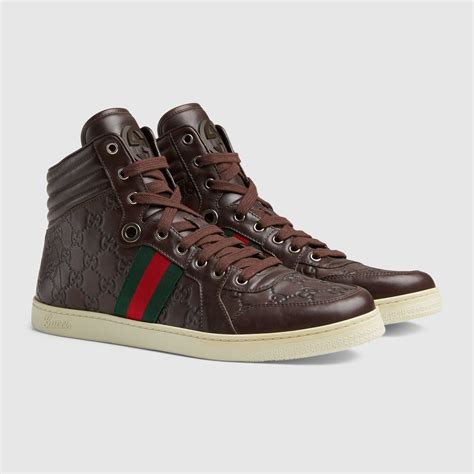 men high top gucci shoes|Gucci high top sneakers men's.